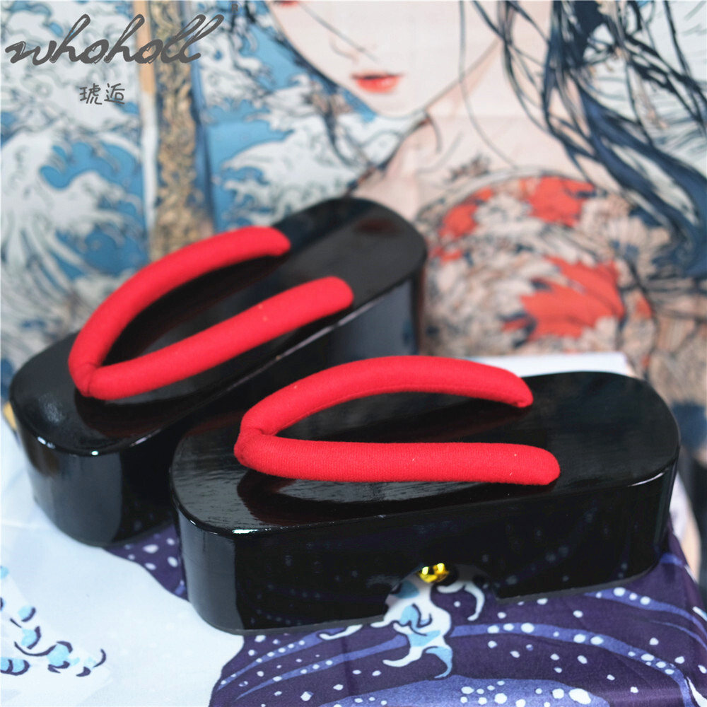 Anime Cosplay Thick - 여름 여성 플립 플롭 일본 게이샤