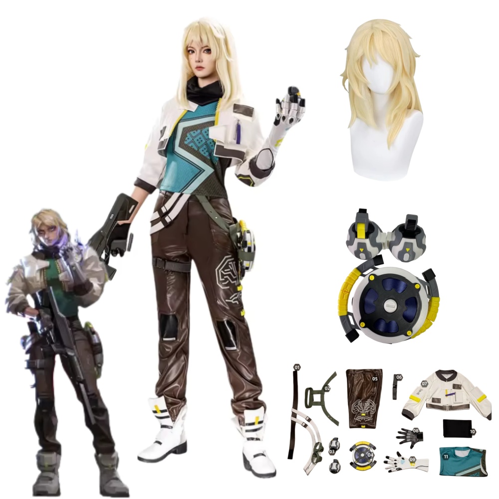 Anime Cosplay Women - 데드락 코스프레 의상 소품 발로란트 데드락