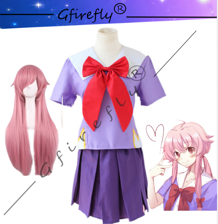Convention Cosplay Anime - 미래일기 애니메이션 캐릭터 가사이 유노의 보라색