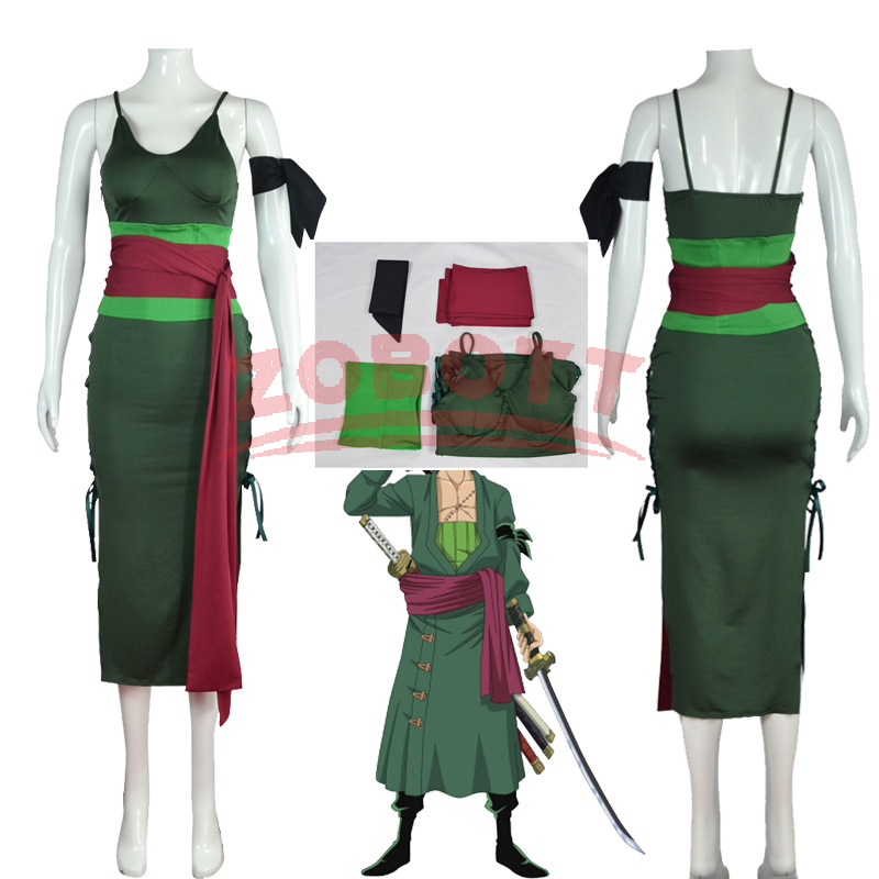 Anime Zoro Cosplay Female - 애니메이션 로로노아 조로 코스프레 의상 와노쿠니