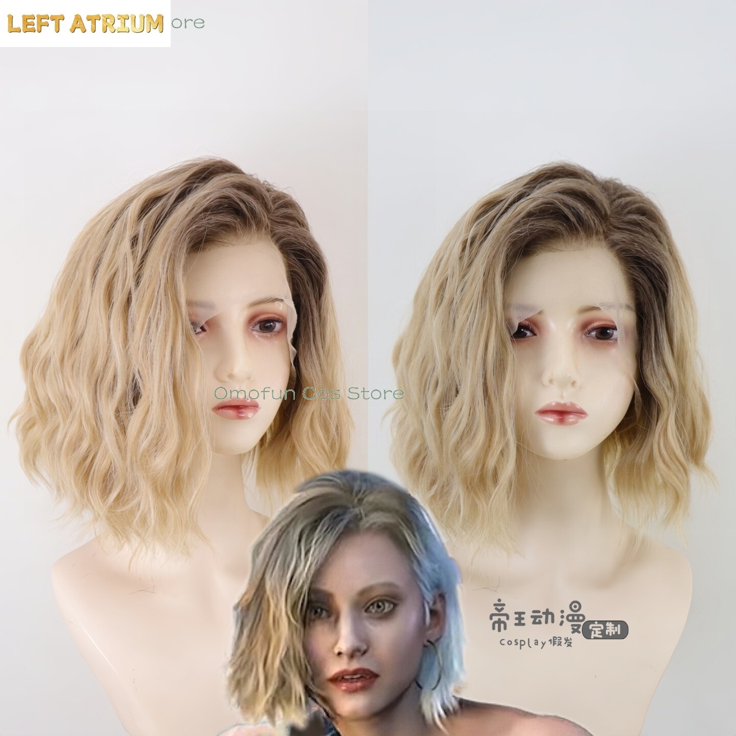 Anime Cosplay Japanese - Re9 REQ 그레이스 코스프레 애쉬크로프트 가발