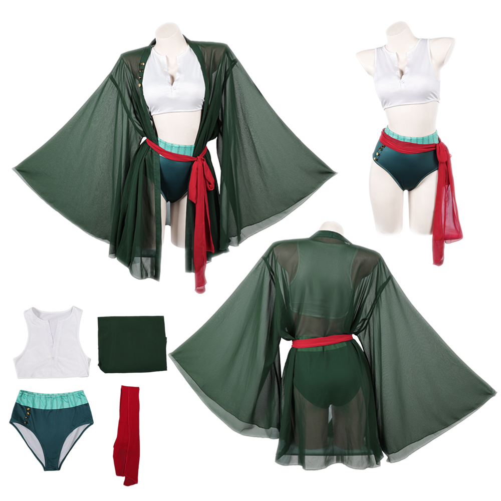 Anime Zoro Cosplay Female - 애니메이션 해적 로로노아 코스프레 조로 짙은