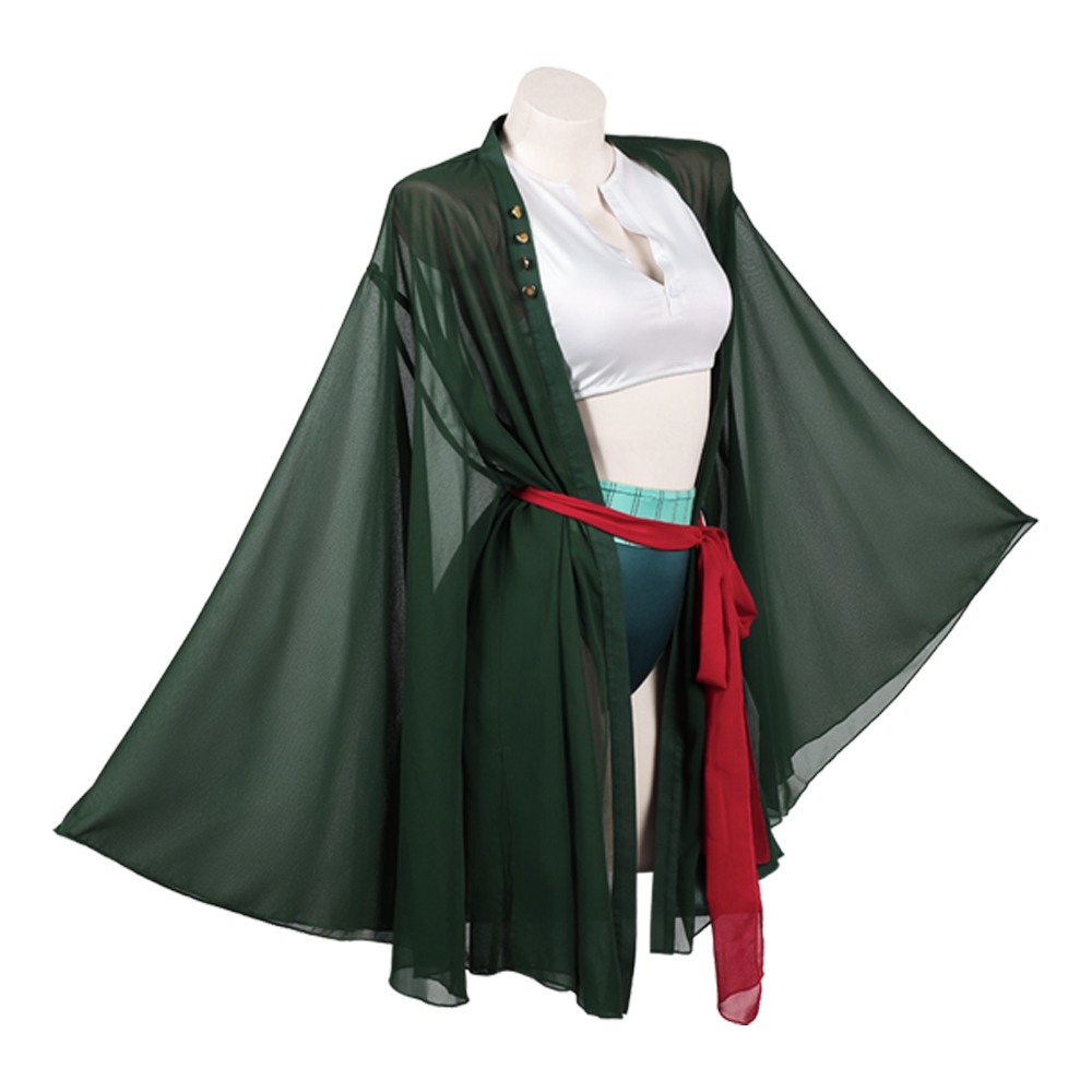 Roronoa 코스프레 조로 여성 의상 로리타 그린 수 - Anime Zoro Cosplay Female 리뷰 및 가격