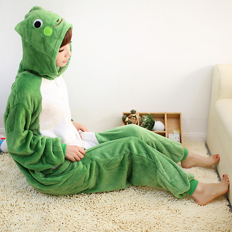 성인 어린이 가족 Onesie 잠옷 Flanne 동물  - Anime Cosplay Thick 리뷰 및 가격