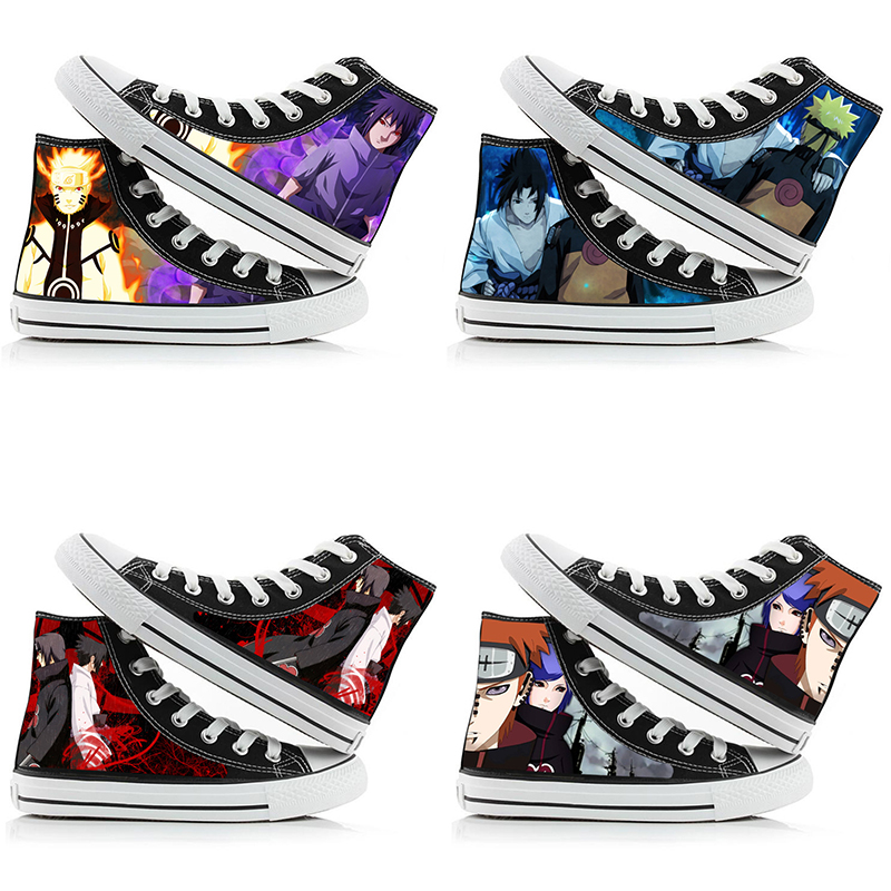 나루토 우즈마키 하이탑 캔버스 신발 남성과 여성 캐주얼 - Anime Cosplay Ideas For Couples 리뷰 및 가격