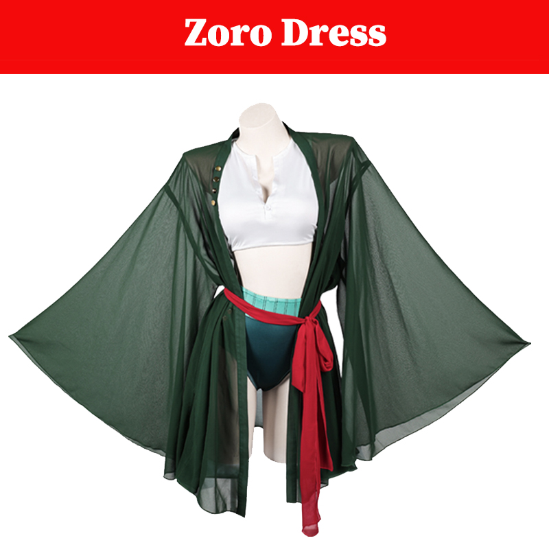 여성 해적 로로노아 코스프레 조로 의상 여성 롤플레잉  - Anime Zoro Cosplay Female 리뷰 및 가격