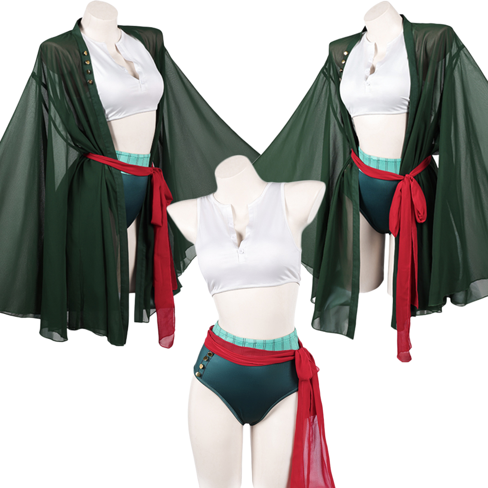 여성 해적 로로노아 코스프레 조로 의상 여성 롤플레잉  - Anime Zoro Cosplay Female 리뷰 및 가격