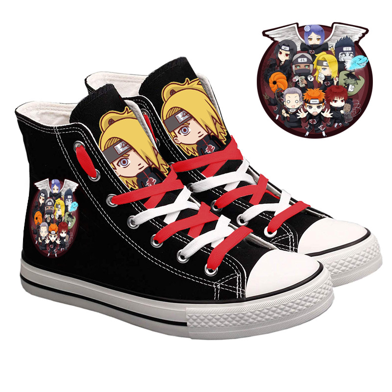 나루토 우즈마키 하이탑 캔버스 신발 남성과 여성 캐주얼 - Anime Cosplay Ideas For Couples 리뷰 및 가격