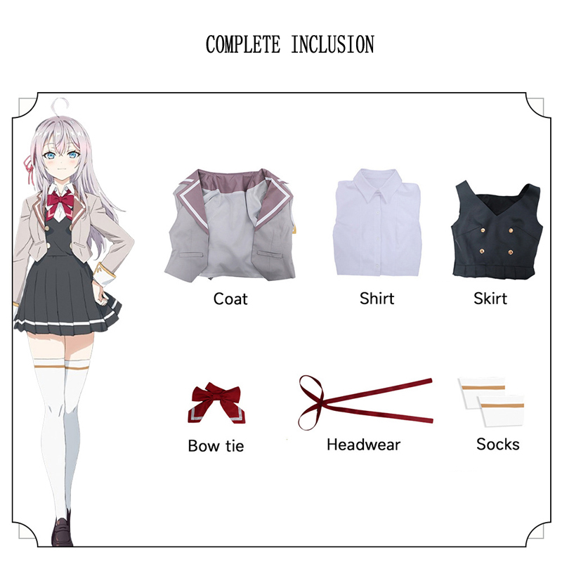 애니메이션 알리아는 때때로 감정을 숨기곤 합니다. 러시 - Anime Cosplay Alya 리뷰 및 가격
