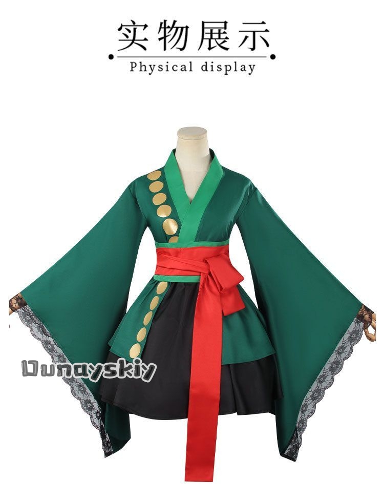 애니메이션 로로노아 조로 코스프레 의상 일본식 기모노  - Anime Zoro Cosplay Female 리뷰 및 가격