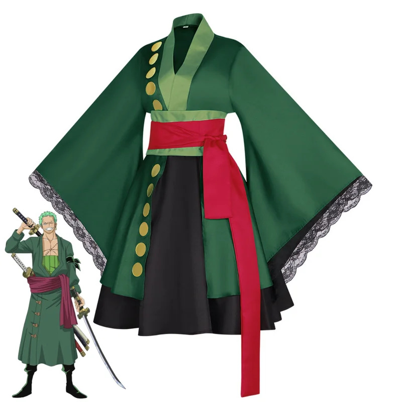 애니메이션 Roronoa Zoro 코스프레 의상 Wan - Anime Zoro Cosplay Female 리뷰 및 가격