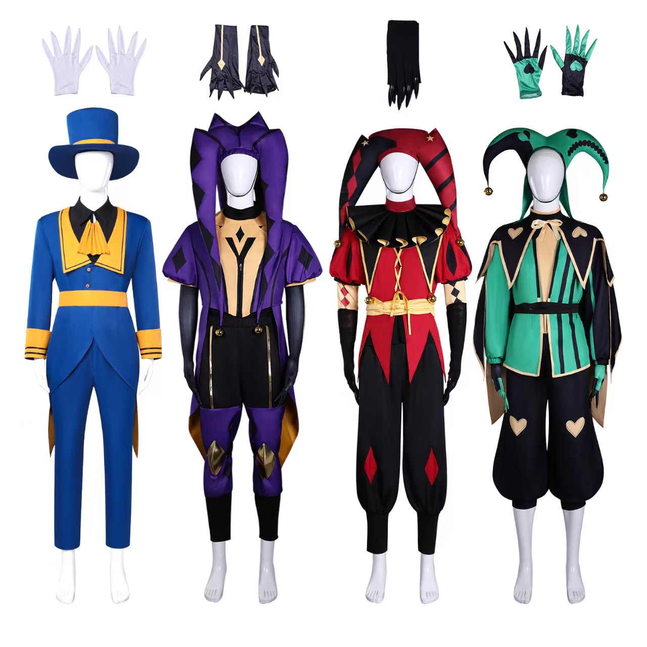 프릭 서커스 피에로 할리퀸 조스터 코스프레 의상 세트  - Anime Cosplay 2026 리뷰 및 가격