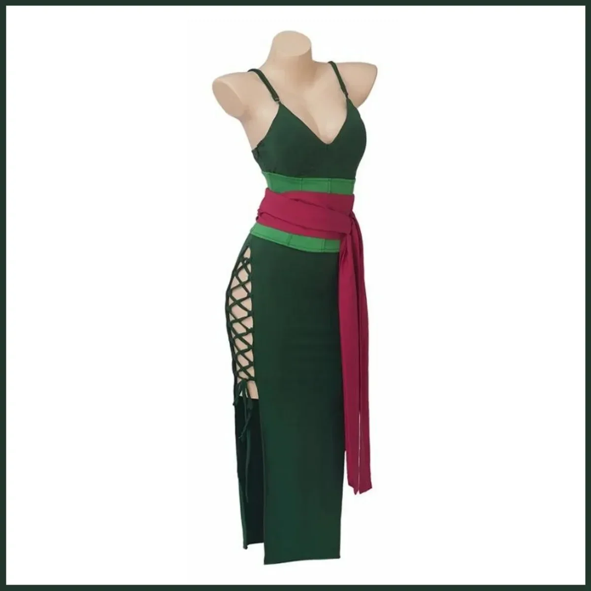 애니메이션 롤로노아 조로 코스프레 의상 여성 버전 그린 - Anime Zoro Cosplay Female 리뷰 및 가격