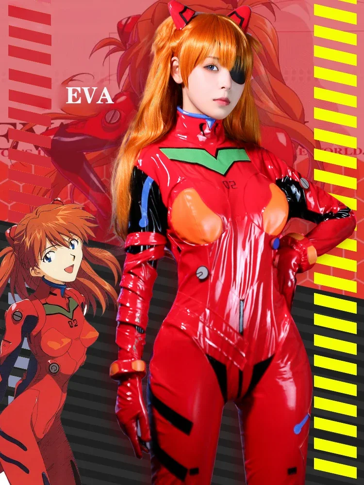 새로운 에바 시키나미 아스카 랭글리 소류 점프슈트 여성 - Anime Cosplay Japanese 리뷰 및 가격