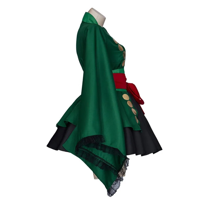 Roronoa Zoro 여성 코스프레 의상 로리타 그린 - Anime Zoro Cosplay Female 리뷰 및 가격
