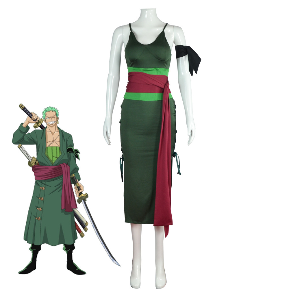 애니메이션 로로노아 조로 코스프레 의상 와노쿠니 컨트리 - Anime Zoro Cosplay Female 리뷰 및 가격
